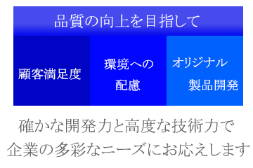 品質の向上を目指して